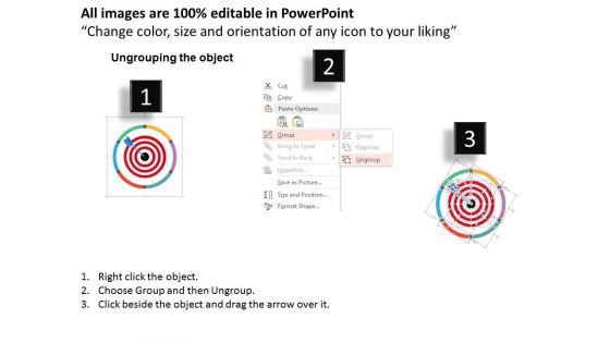 Business Target Infographic Layout Powerpoint Template