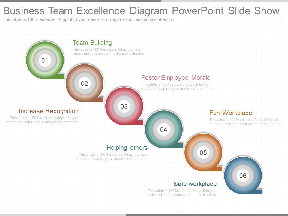 Business Team Excellence Diagram Powerpoint Slide Show
