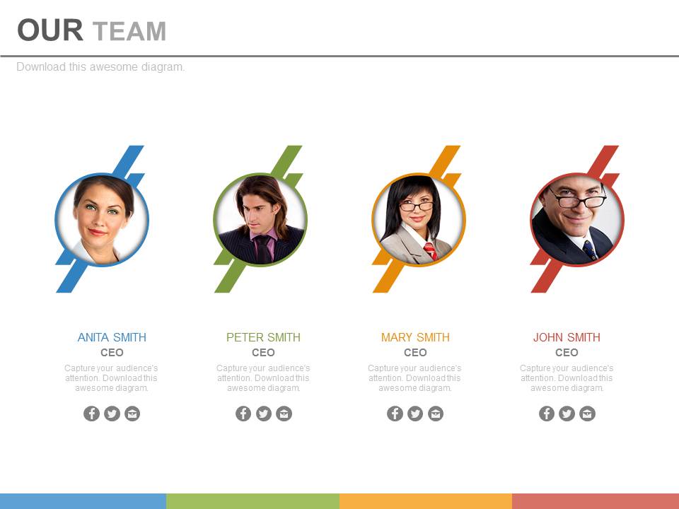 Business Team Introduction With Images Powerpoint Slides