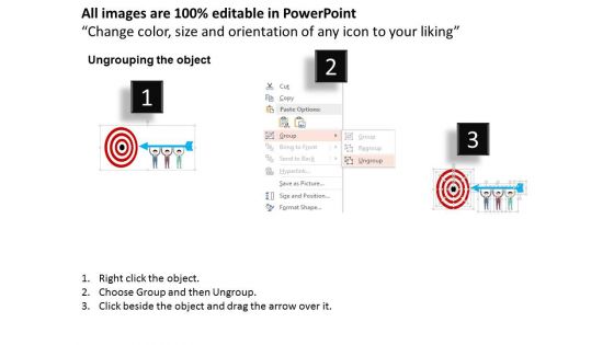 Business Team Working Together For Targets Powerpoint Template