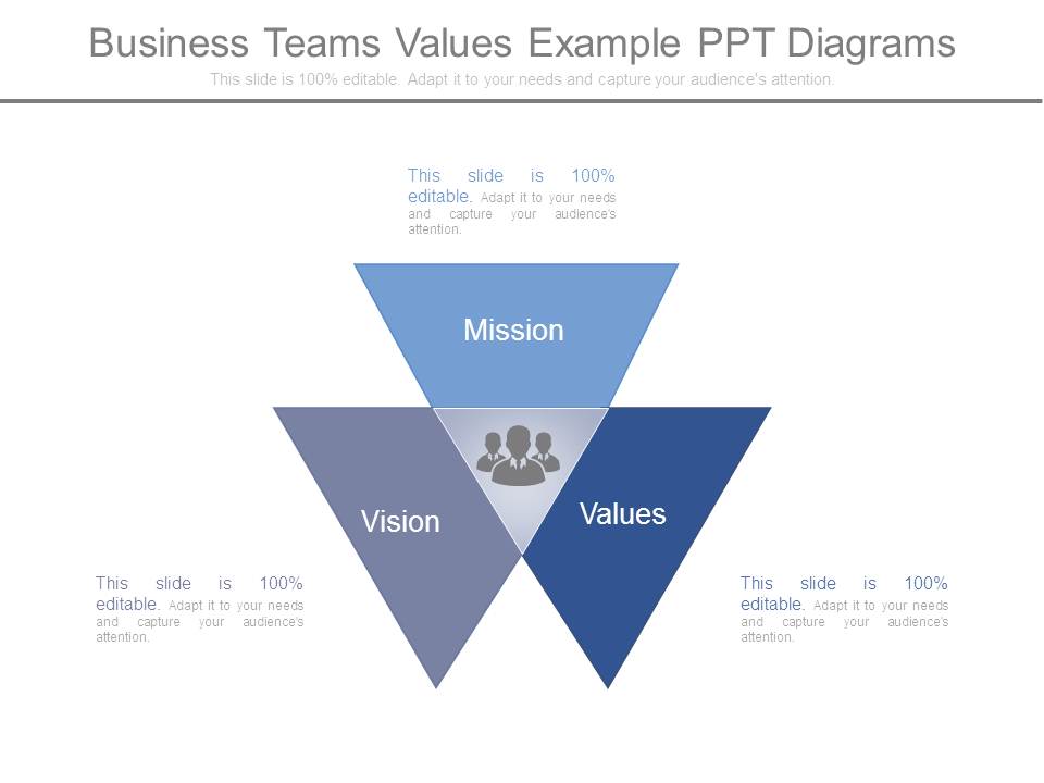 Business Teams Values Example Ppt Diagrams