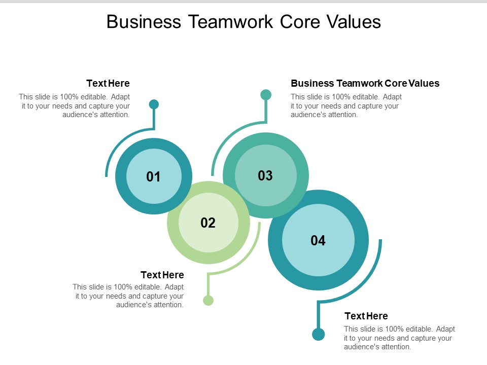 Business Teamwork Core Values Ppt PowerPoint Presentation Ideas Cpb