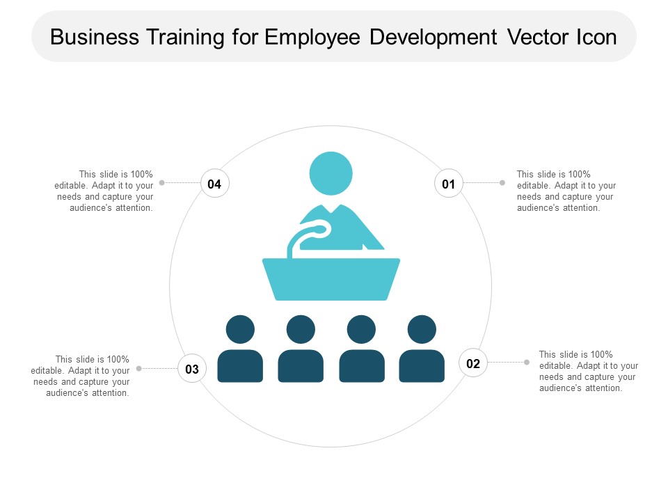 Business Training For Employee Development Vector Icon Ppt PowerPoint Presentation Portfolio Themes