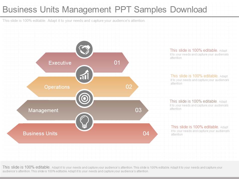 Business Units Management Ppt Samples Download