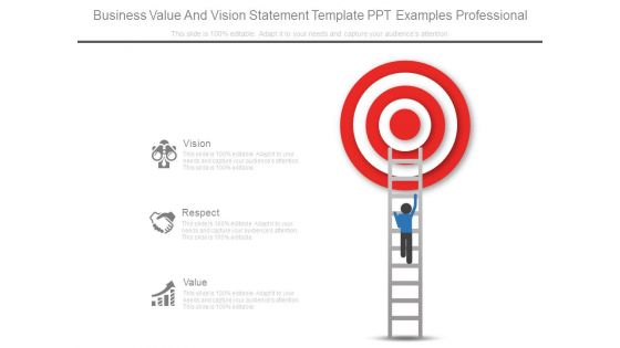 Business Value And Vision Statement Template Ppt Examples Professional