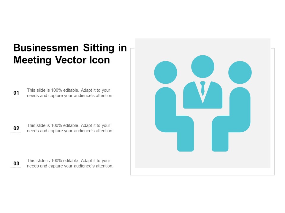 Businessmen Sitting In Meeting Vector Icon Ppt PowerPoint Presentation Portfolio Infographics