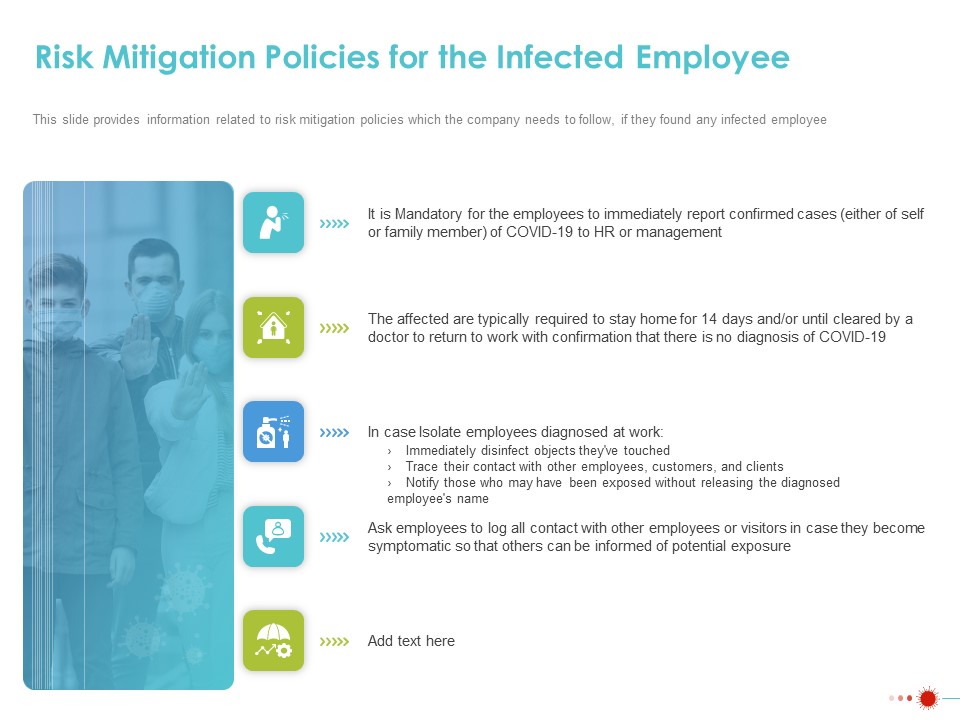 COVID 19 Mitigating Impact On High Tech Industry Risk Mitigation Policies For The Infected Employee Guidelines PDF