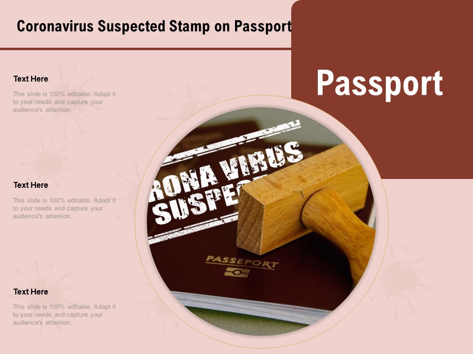 COVID 19 Pandemic Disease Coronavirus Suspected Stamp On Passport Elements PDF