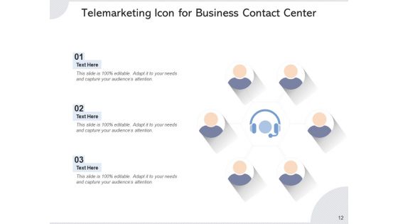Call Center Icon Headphone Icon Employee Ppt PowerPoint Presentation Complete Deck