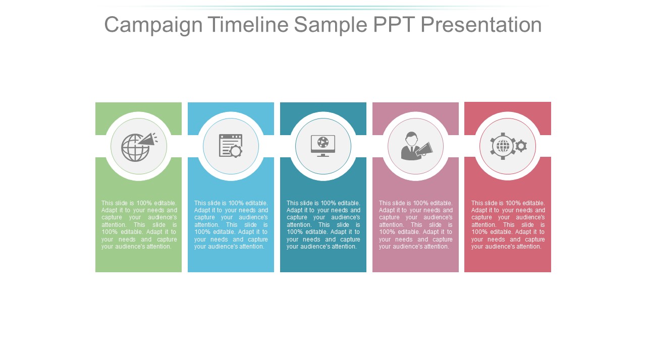 Campaign Timeline Sample Ppt Presentation