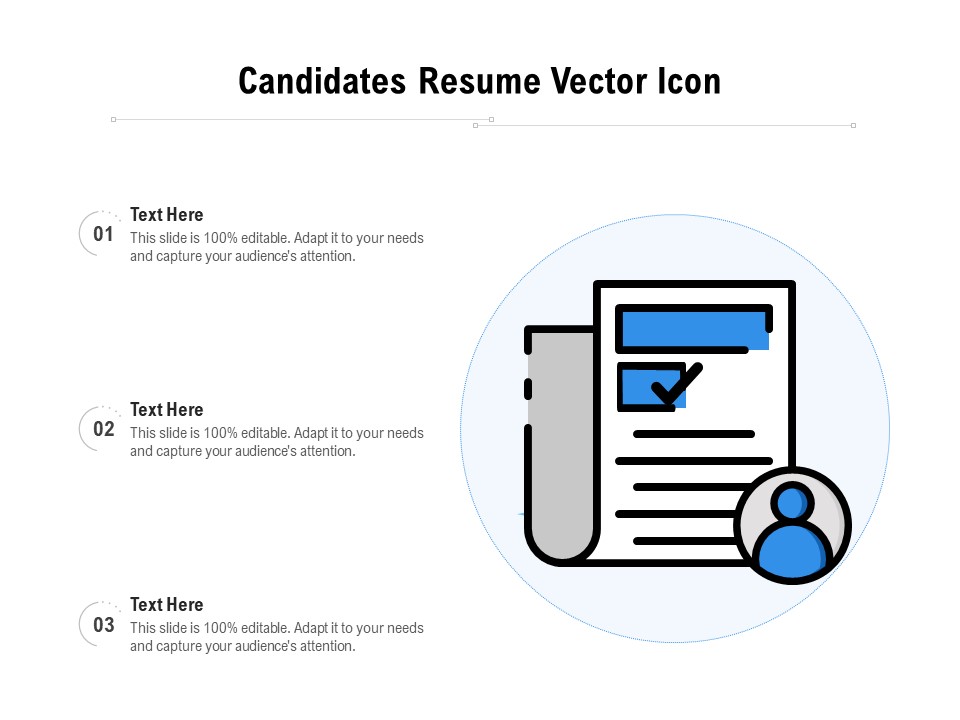 Candidates Resume Vector Icon Ppt PowerPoint Presentation File Files PDF