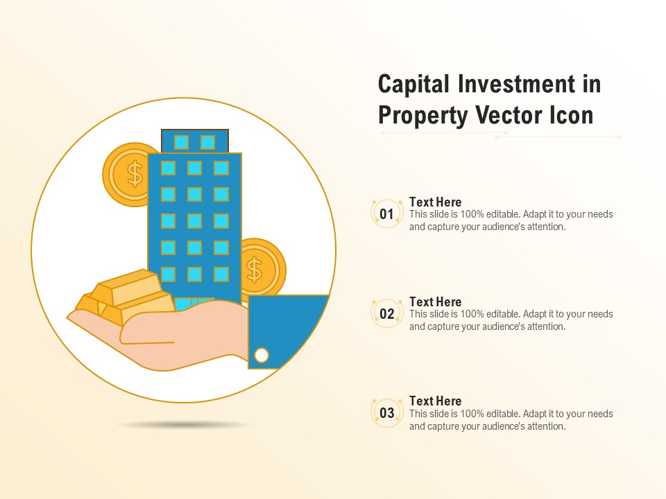 Capital Investment In Property Vector Icon Ppt PowerPoint Presentation File Graphics PDF