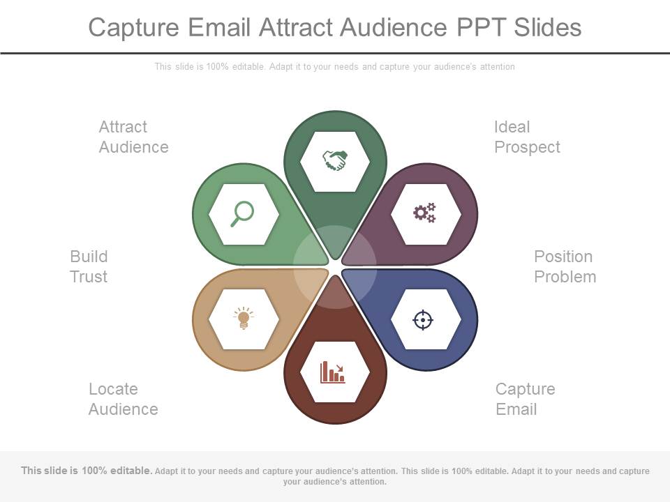 Capture Email Attract Audience Ppt Slides