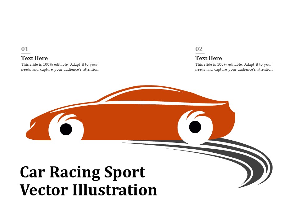 Car Racing Sport Vector Illustration Ppt PowerPoint Presentation Gallery Example Introduction PDF