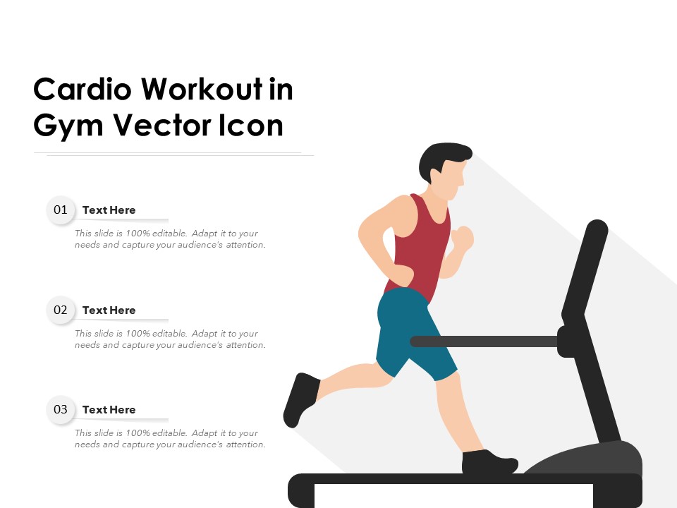 Cardio Workout In Gym Vector Icon Ppt PowerPoint Presentation File Designs PDF