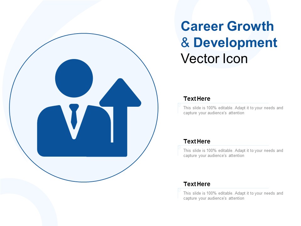 Career Growth And Development Vector Icon Ppt PowerPoint Presentation Infographics Brochure