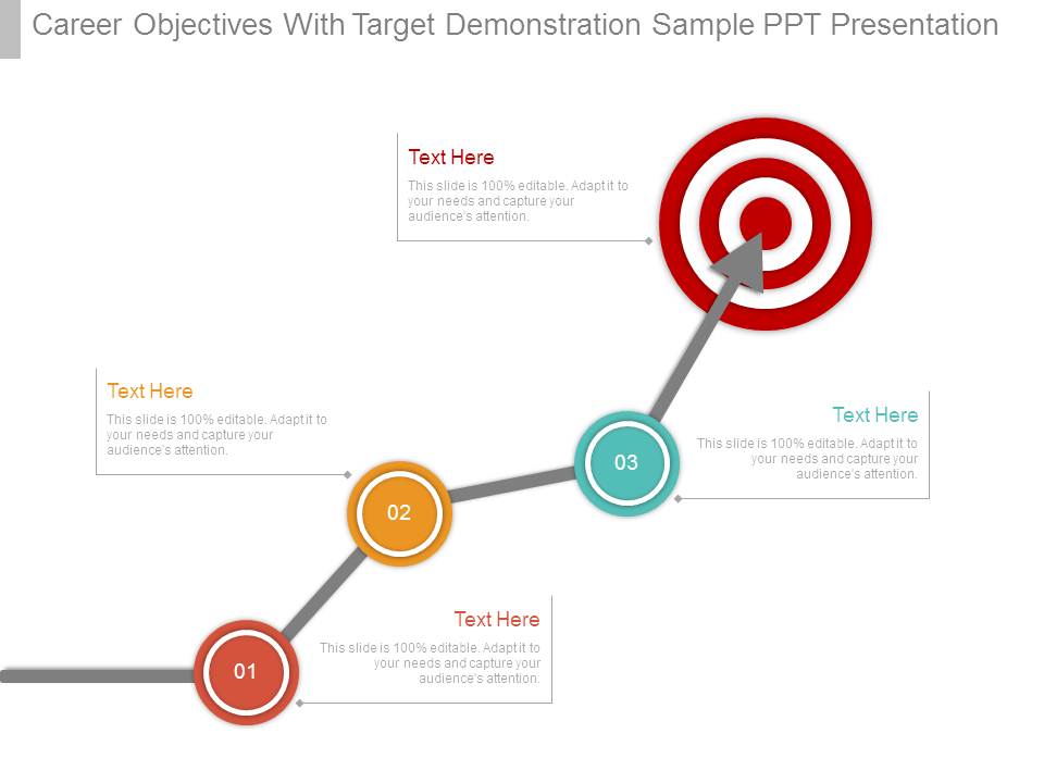 Career Objectives With Target Demonstration Sample Ppt Presentation