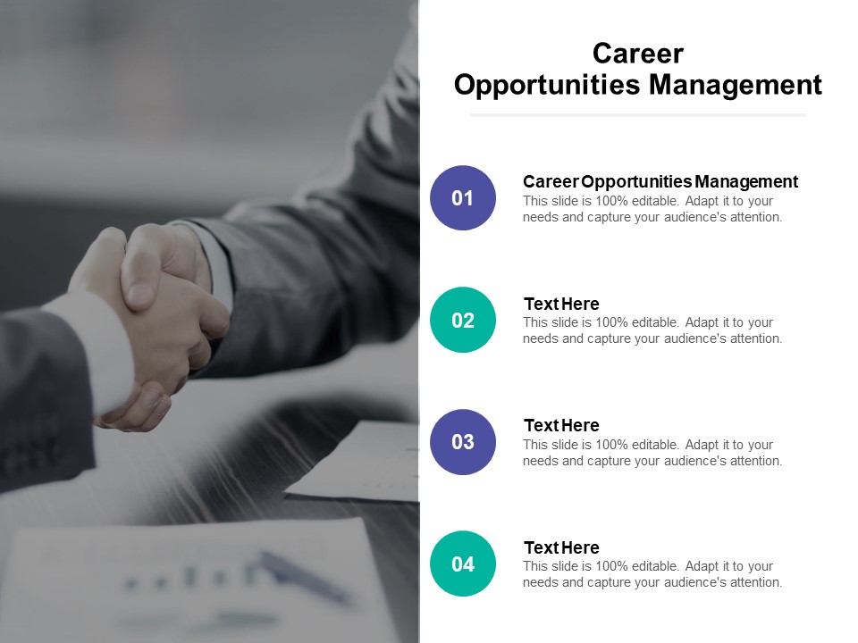 Career Opportunities Management Ppt PowerPoint Presentation Gallery Slideshow Cpb