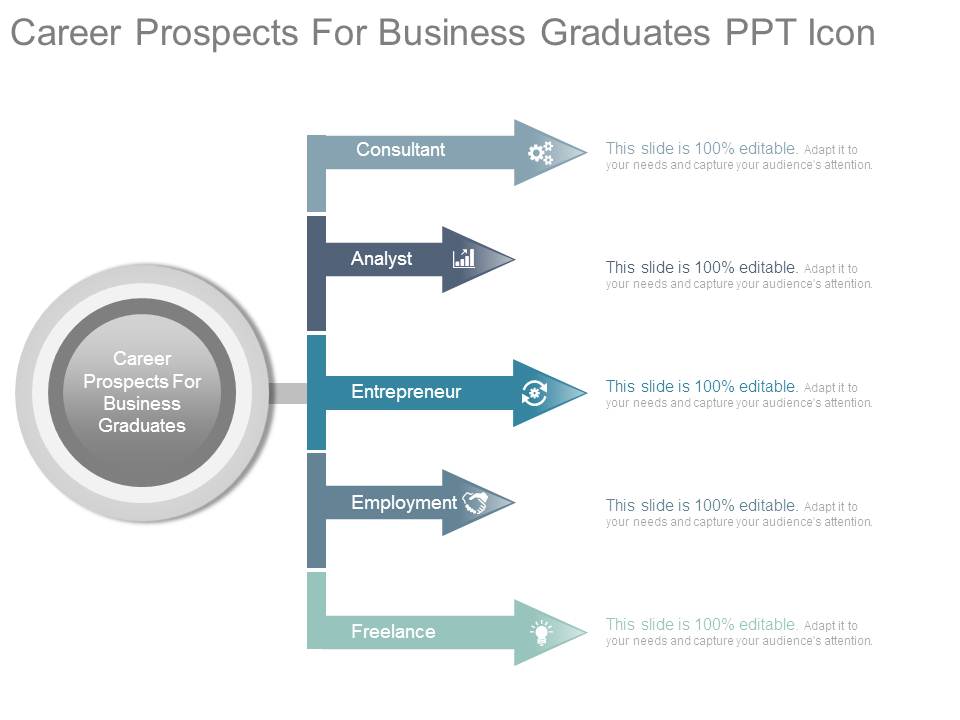 Career Prospects For Business Graduates Ppt Icon
