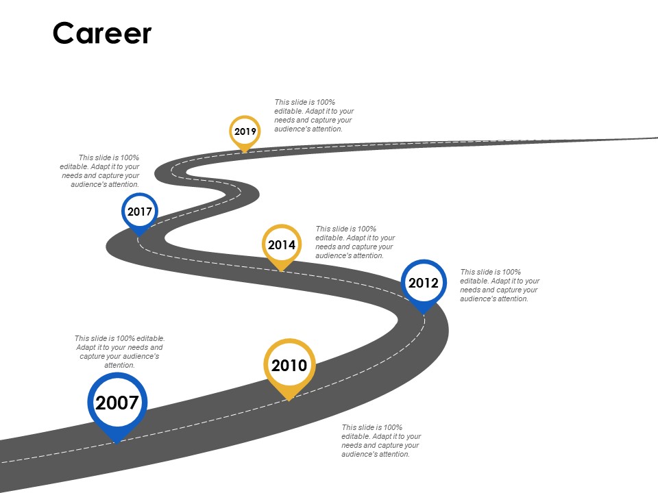 Career Six Stage Ppt Powerpoint Presentation Infographic Template