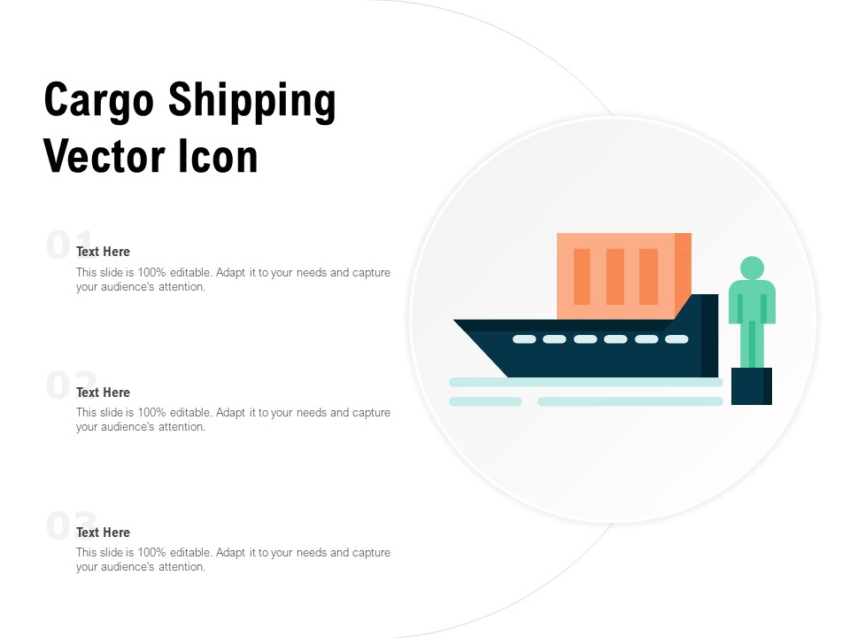 Cargo Shipping Vector Icon Ppt Powerpoint Presentation Layouts Samples