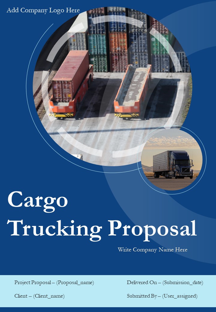 Cargo Trucking Proposal Example Document Report Doc Pdf Ppt