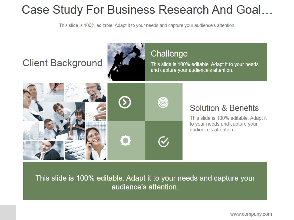 Case Study For Business Research And Goal Achievement Ppt PowerPoint Presentation Files