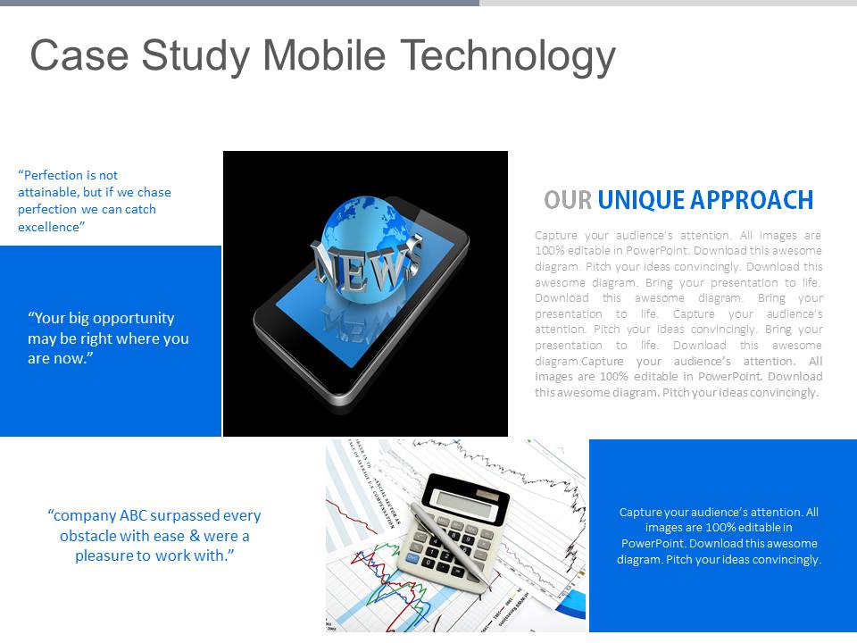Case Study Mobile Technology Ppt Slides
