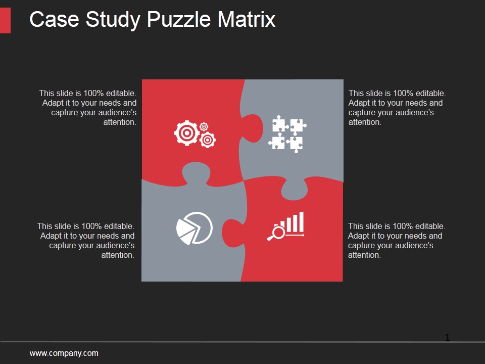 Case Study Puzzle Matrix Ppt PowerPoint Presentation Templates