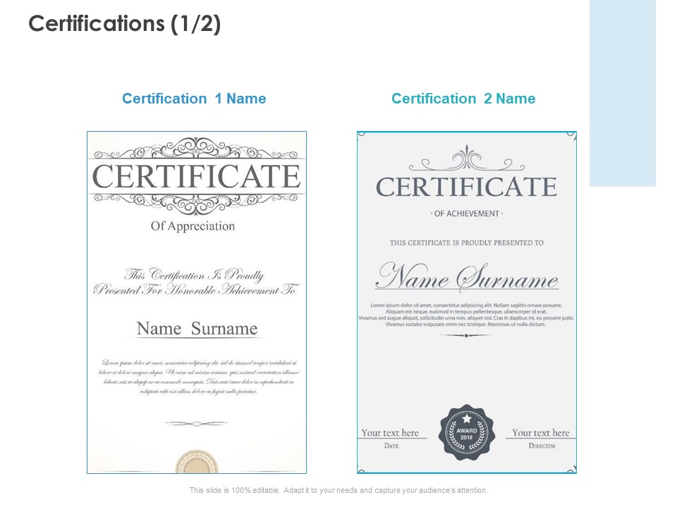 Certifications Marketing Planning Ppt PowerPoint Presentation Professional Clipart