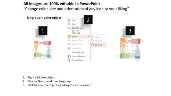 Chart Of Four Business Steps Powerpoint Templates
