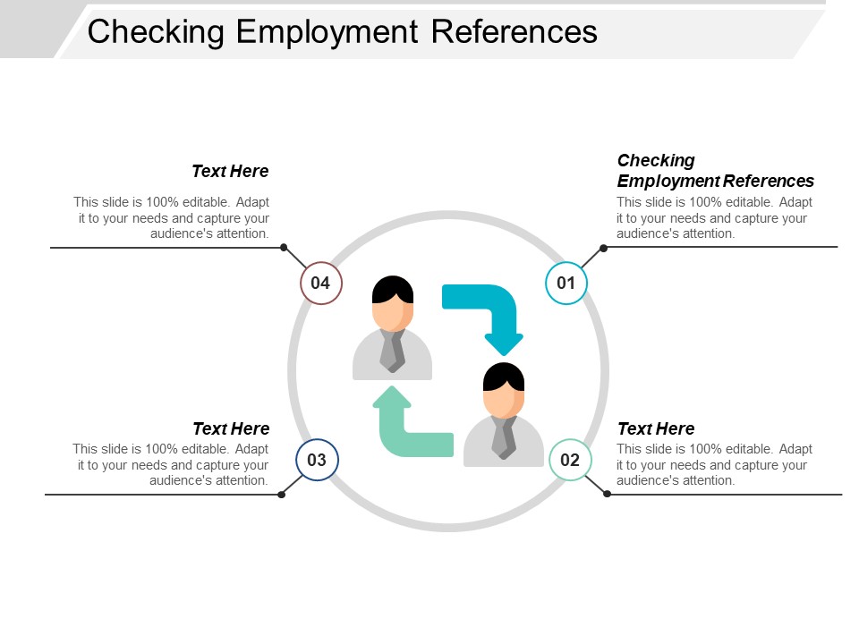 Checking Employment References Ppt PowerPoint Presentation Slides Download Cpb