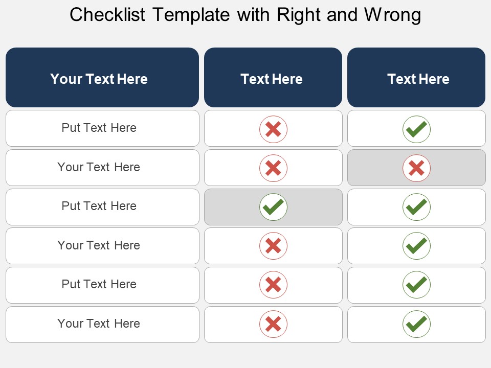 Checklist Free PowerPoint Diagram