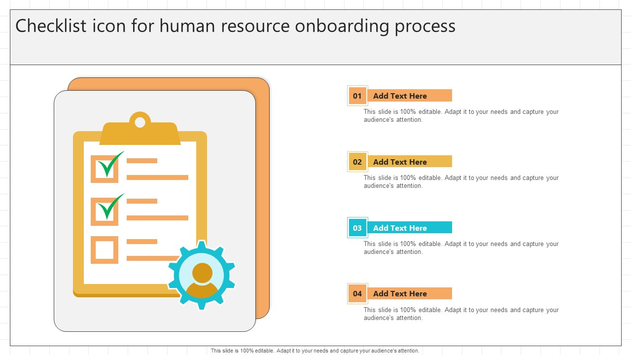 Checklist Icon For Human Resource Onboarding Process Clipart PDF