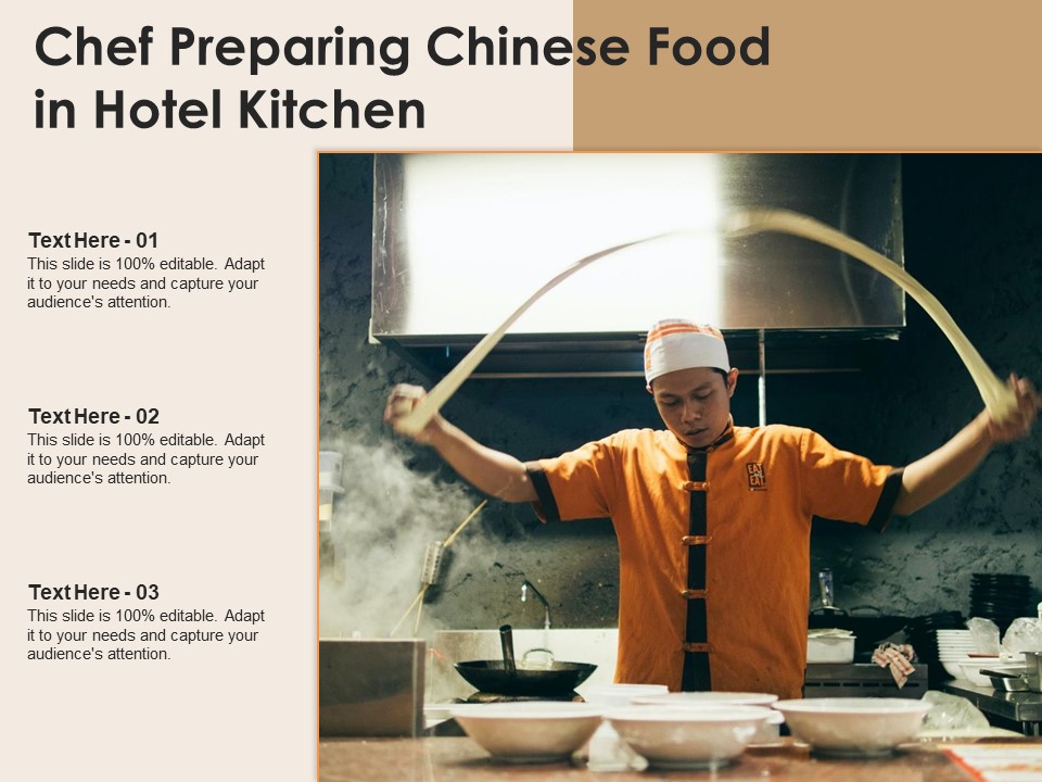 Chef Preparing Chinese Food In Hotel Kitchen Ppt PowerPoint Presentation Outline Microsoft PDF