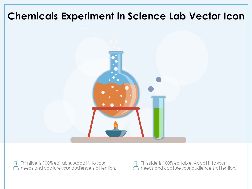 Chemicals Experiment In Science Lab Vector Icon Ppt PowerPoint Presentation Infographics Deck PDF