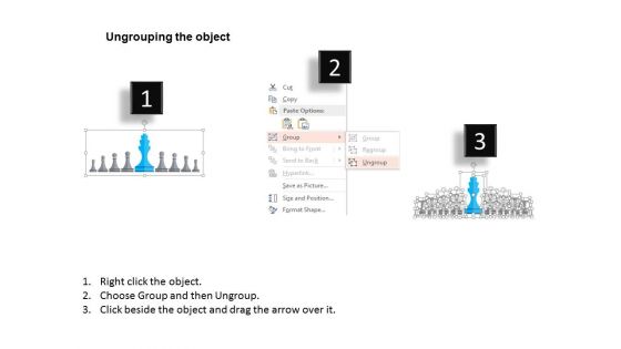 Chess Team Diagram For Leadership Powerpoint Template