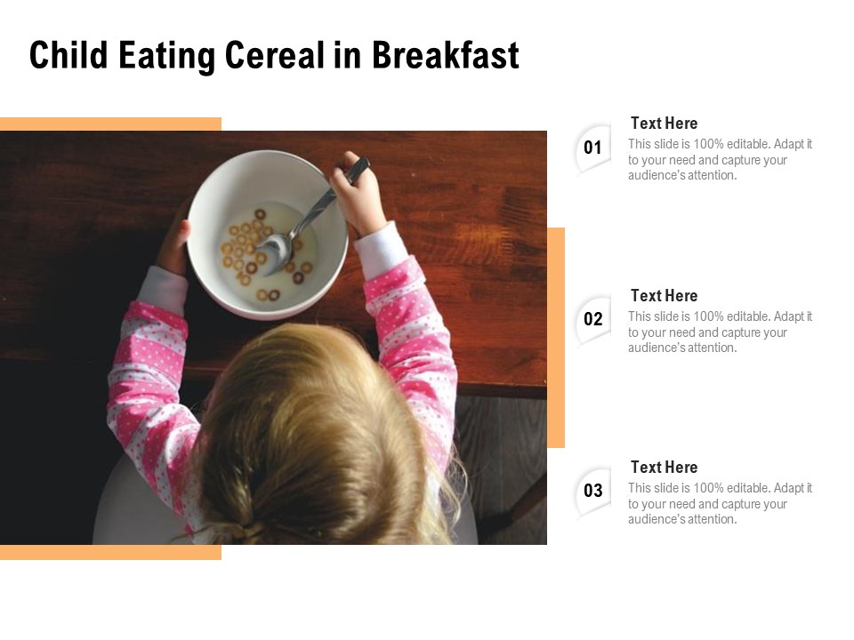 Child Eating Cereal In Breakfast Ppt PowerPoint Presentation File Graphic Tips PDF
