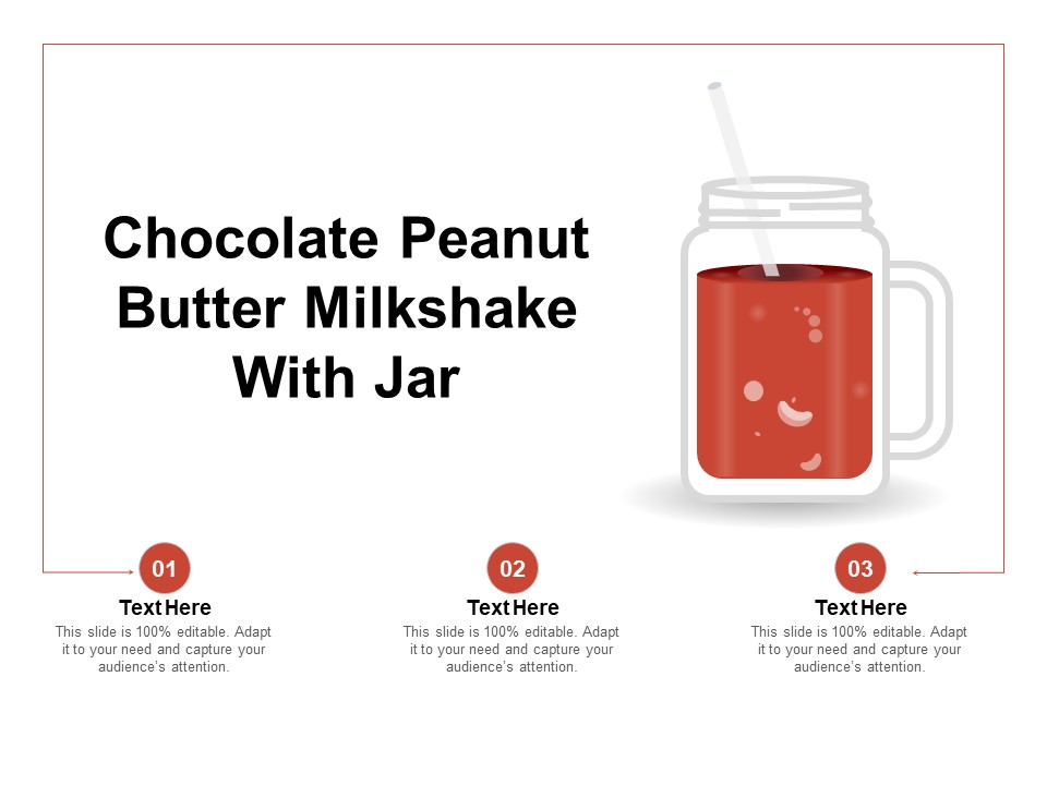 Chocolate Peanut Butter Milkshake With Jar Ppt PowerPoint Presentation Slides Example Topics PDF