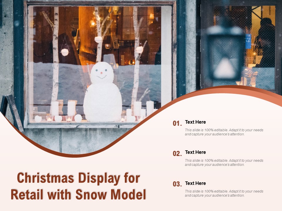 Christmas Display For Retail With Snow Model Ppt PowerPoint Presentation Infographic Template Portfolio PDF