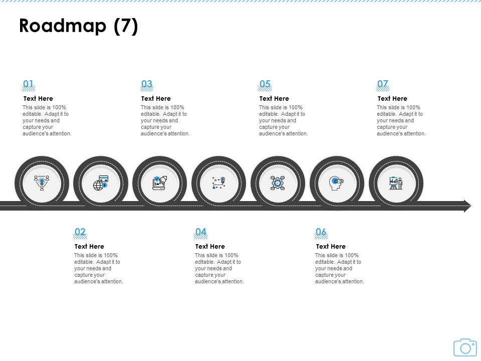 Cinematography Project Proposal Roadmap Seven Stages Ppt Slides Portrait PDF