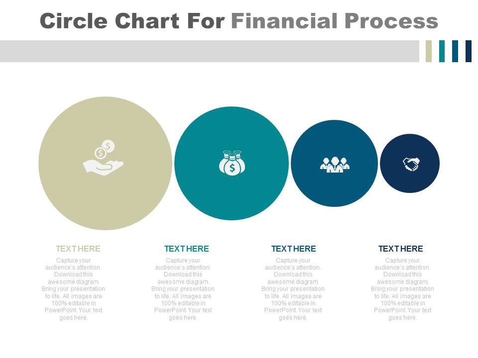 Circle Chart For Financial Planning Process PowerPoint Slides