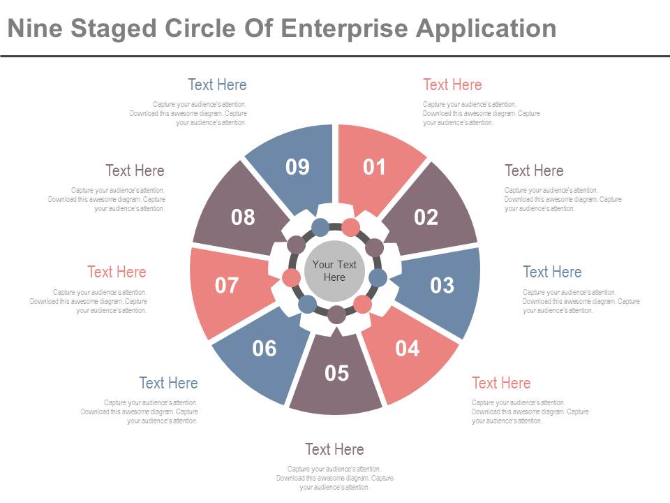 Circle Diagram For Business Marketing Mix Powerpoint Slides