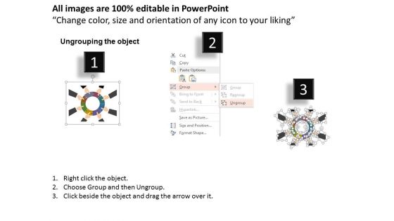 Circle Of Puzzle With Hands For Teamwork Powerpoint Template