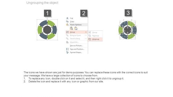 Circle Of Six Steps For Goal Planning Powerpoint Slides