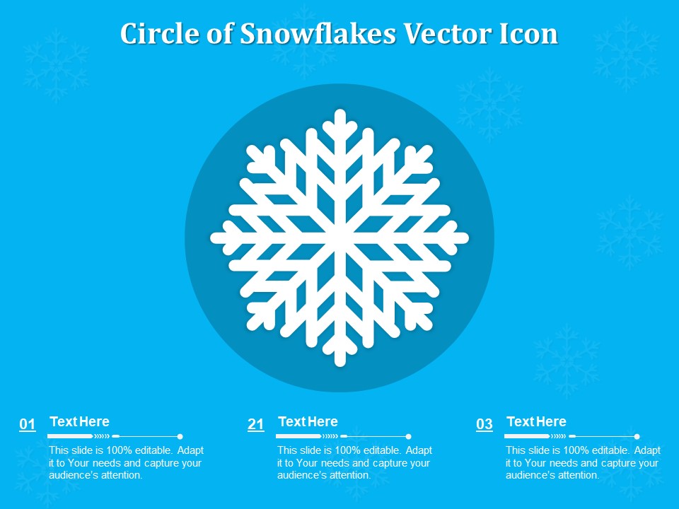 Circle Of Snowflakes Vector Icon Ppt PowerPoint Presentation Slides Visual Aids PDF