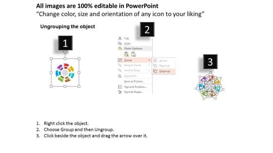 Circular Arrows Flow Diagram Powerpoint Template
