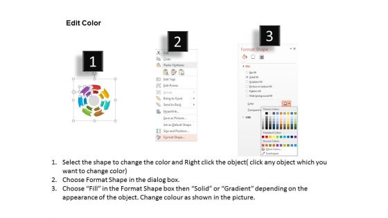 Circular Arrows Flow Diagram Powerpoint Template