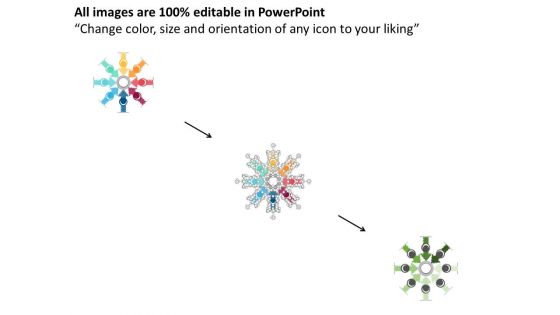 Circular Arrows Infographic For Marketing Research Powerpoint Template