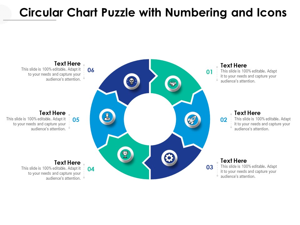 Circular Chart Puzzle With Numbering And Icons Ppt PowerPoint Presentation File Topics PDF